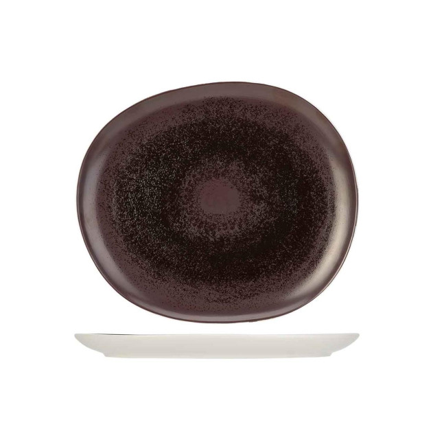 Тарілка овальна Cosy and Trendy Aubergina 27,1X23,3 см баклажанна 7296027 комплект 6 шт