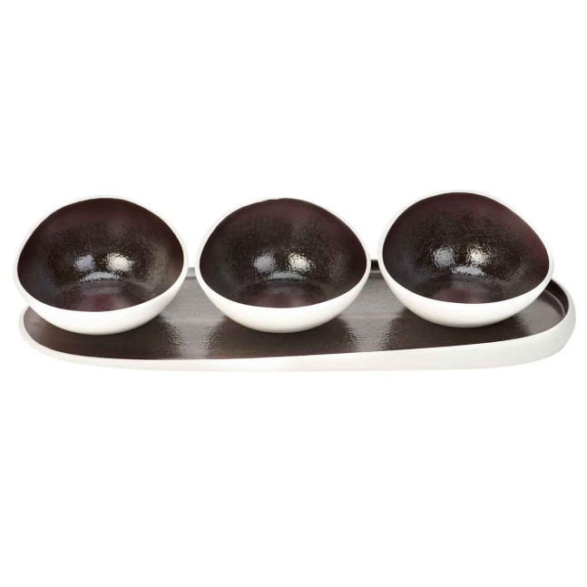 Салатники Cosy and Trendy Aubergina 4шт (сподобав 38,5X14,5 см, D12XH7.2 см) 7296385
