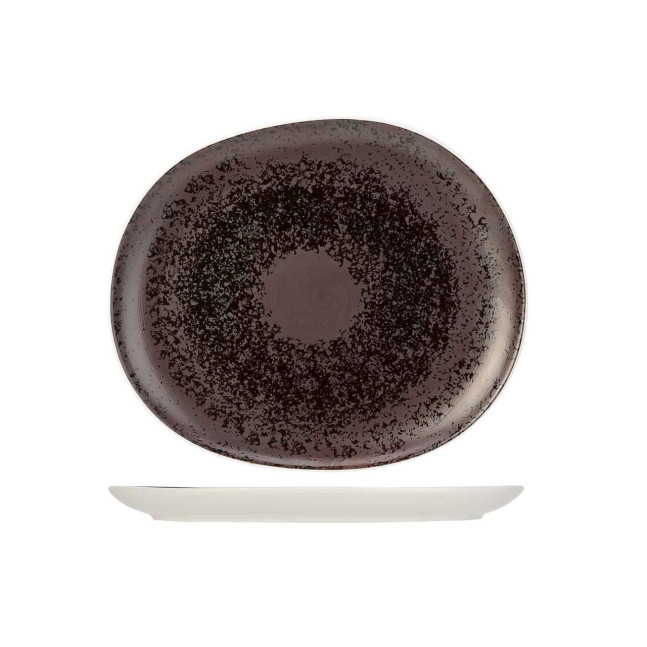 Тарілка десертна овальна Cosy and Trendy Aubergina 23,2X19,8 см баклажанна 7296023 комплект 6 шт