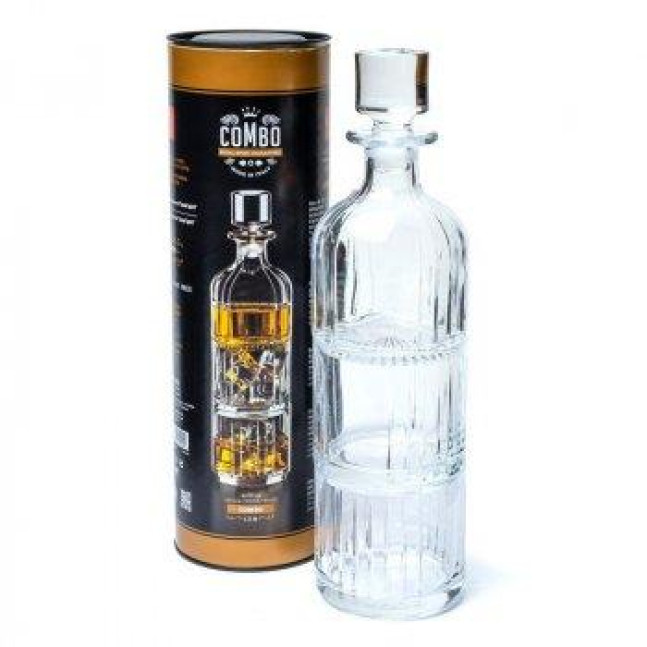 Набір RCR "Combo Decanter with stopper and tumbler" Графін з кришкою (1шт)345 мл, стакан 367 мл(2шт) 25535020206