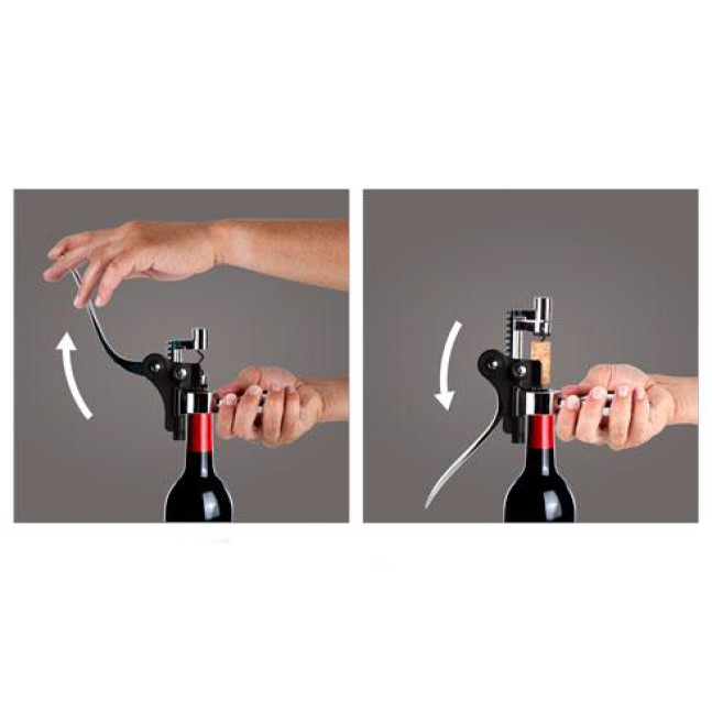 ШТОПОР ГОРИЗОНТАЛЬНИЙ LEVER CORKSCREW HORIZONTAL BLACK Арт. 66514606