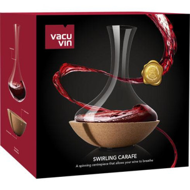 Декантер для вина Vacu Vin Swirling Carafe з корковою підставкою, що обертається 750 мл Арт. 76010602