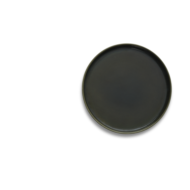 Тарілка Ariane Selas 25 см charcoal grey ASEARNA05A11025 комплект 6 шт