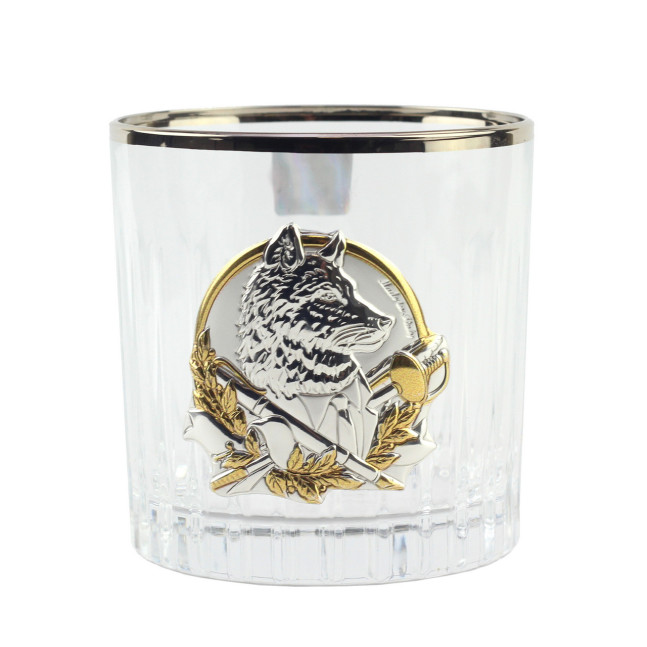 Набір для віскі "Лідер" Boss Crystal, 6 келихів, платина срібло золото