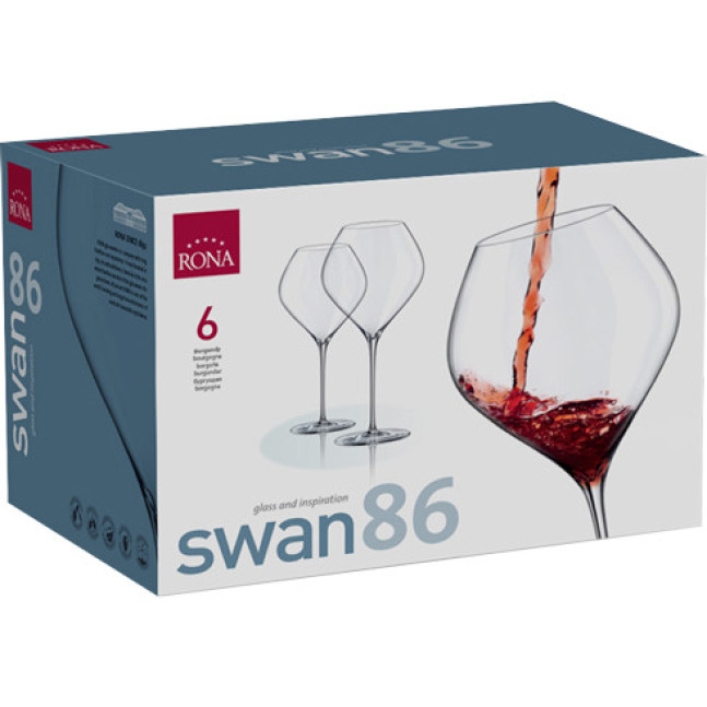 Келих для вина Burgundy SWAN, 860 мл набір 6 шт .