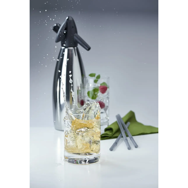 Сифон для напоїв Kayser 1 л нержавіюча сталь, SODAsiphon для приготування газованої води 3801