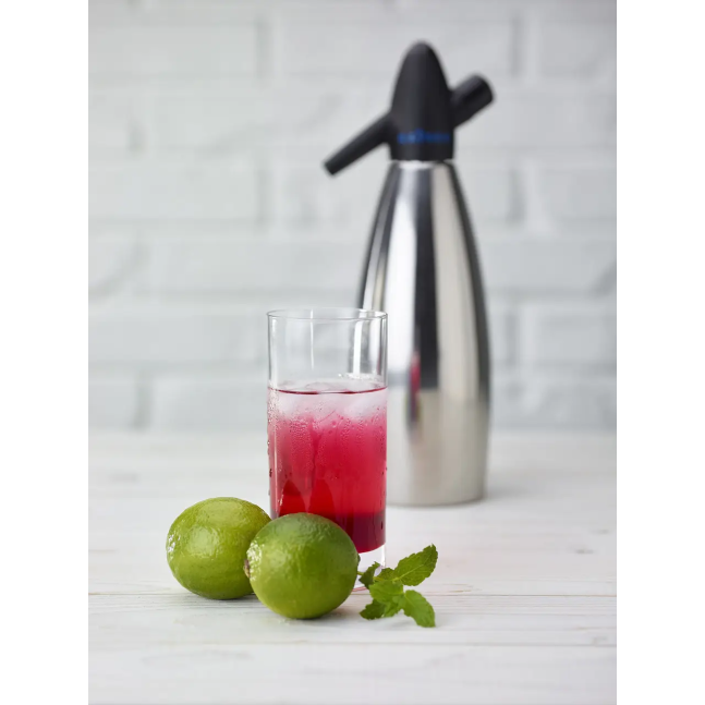 Сифон для напоїв Kayser 1 л нержавіюча сталь, SODAsiphon для приготування газованої води 3801