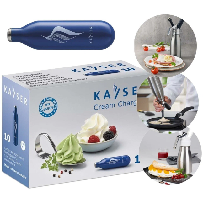 Капсули  Kayser для збивання вершків N2O 2227 ( упаковка 50 шт)