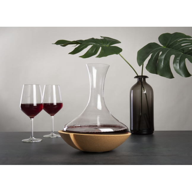 Декантер для вина Vacu Vin Swirling Carafe з корковою підставкою, що обертається 750 мл Арт. 76010602