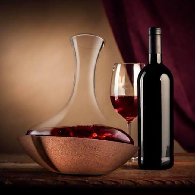 Декантер для вина Vacu Vin Swirling Carafe з корковою підставкою, що обертається 750 мл Арт. 76010602