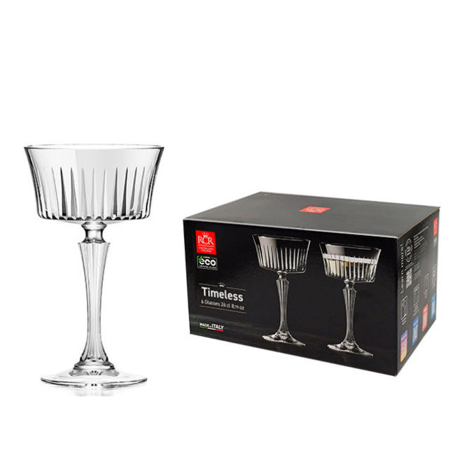 Келих для коктейлю RCR . Комплект 6 шт Timeless - 260ml 28042020006
