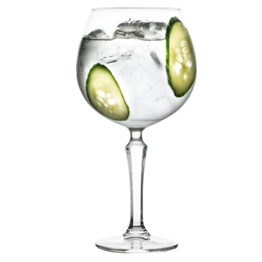 Бокалы из стекла набор 6 шт, Бокалы на ножке, Стеклянные бокалы SPKSY GIN&TONIC 585 мл