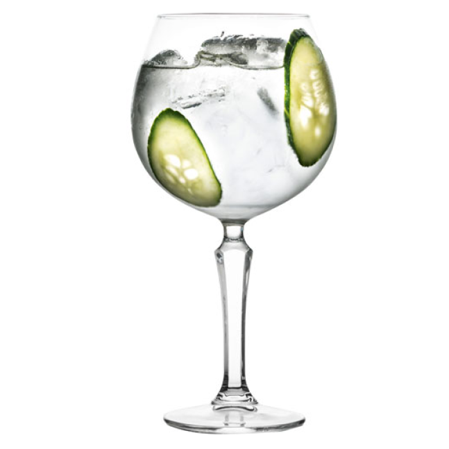 Бокалы из стекла набор 6 шт, Бокалы на ножке, Стеклянные бокалы SPKSY GIN&TONIC 585 мл