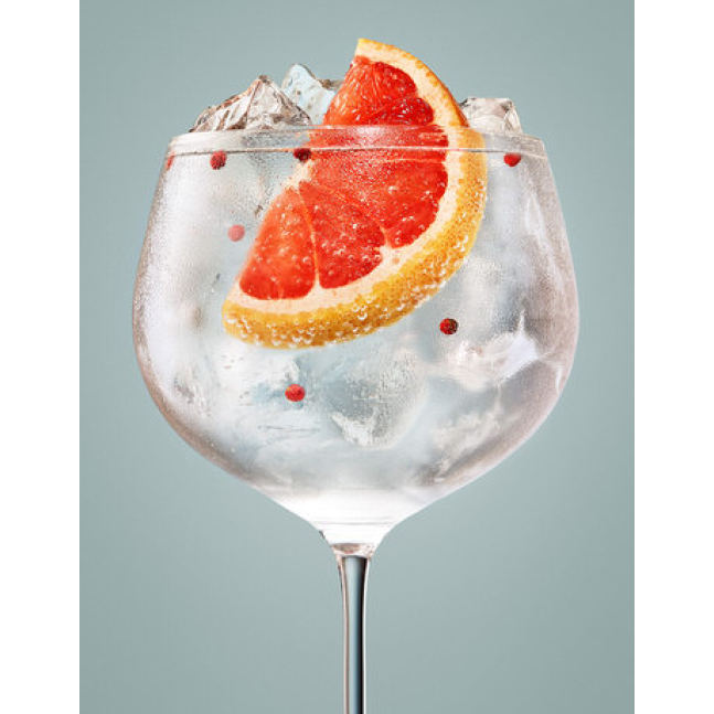 Бокалы из стекла набор 6 шт, Бокалы на ножке, Стеклянные бокалы SPKSY GIN&TONIC 585 мл