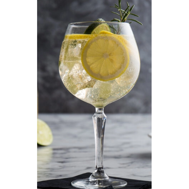 Бокалы из стекла набор 6 шт, Бокалы на ножке, Стеклянные бокалы SPKSY GIN&TONIC 585 мл