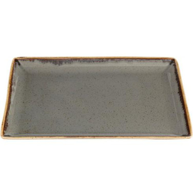 Блюдо SEASONS 27CMX21CM, сірий набір 6 шт.
