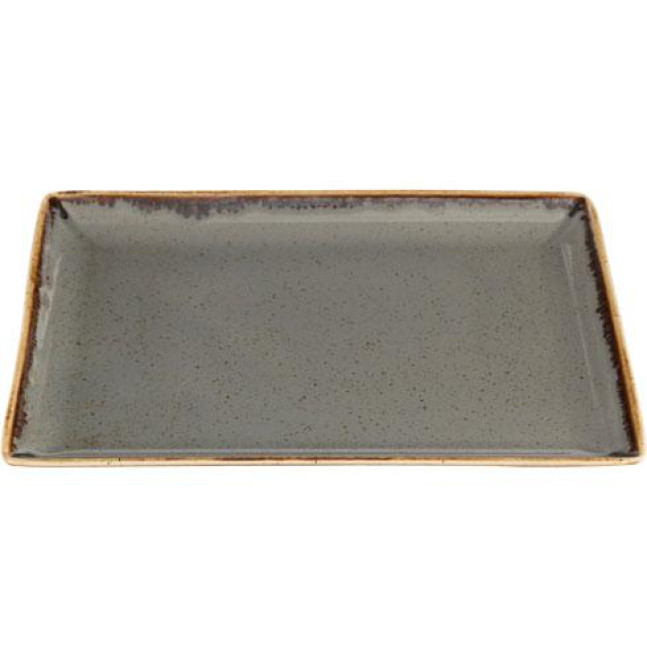 Блюдо SEASONS 27CMX21CM, сірий набір 6 шт.