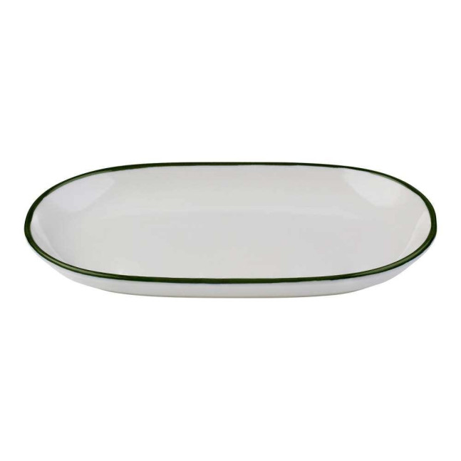 Тарілка овальна ID Fine Modest Green magnus 33X21 см - 16001-143033
