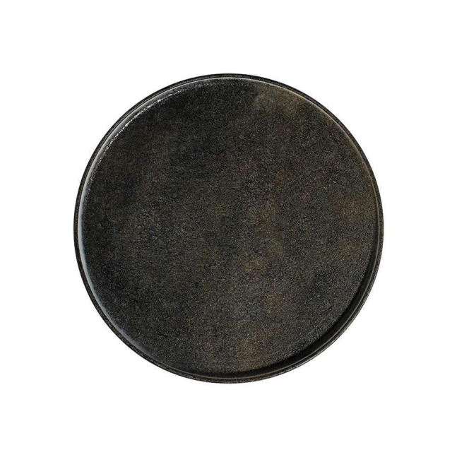 Тарілка мілка з бортом ID Fine Visto 25.5 см black - 20255-161025