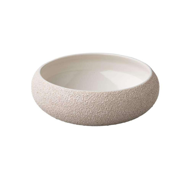 Тарілка глибока, салатник Studio Raw Vulcanic 1200 мл d19.5Xh6.7 см white - RD18523