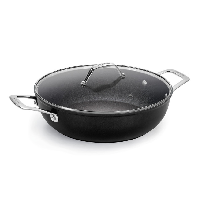 Каструля низька з кришкою BLACK TITAN 32 см, 5.8л 85560403298 BARAZZONI