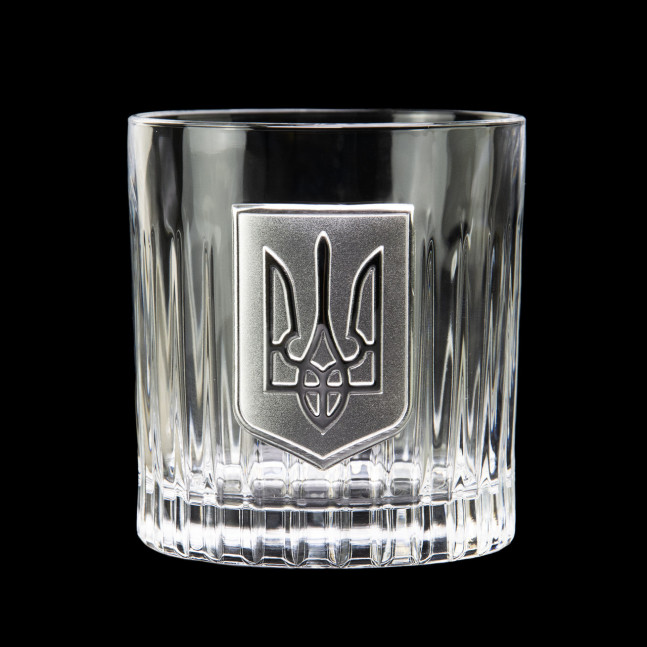 Набір келихів для віскі "Тризуб" Boss Crystal, 6 келихів, срібло, кришталь