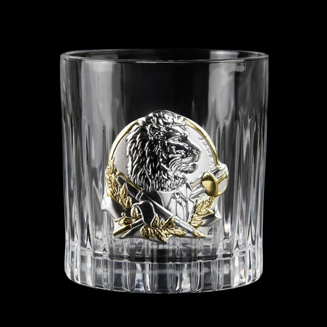 Набір келихів для віскі "Директорський" Boss Crystal, 2 келиха, срібло, кришталь