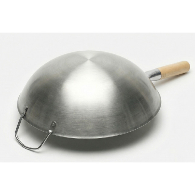 Китайський вок 36 см з катаним краєм (Rolled Edge Wok)